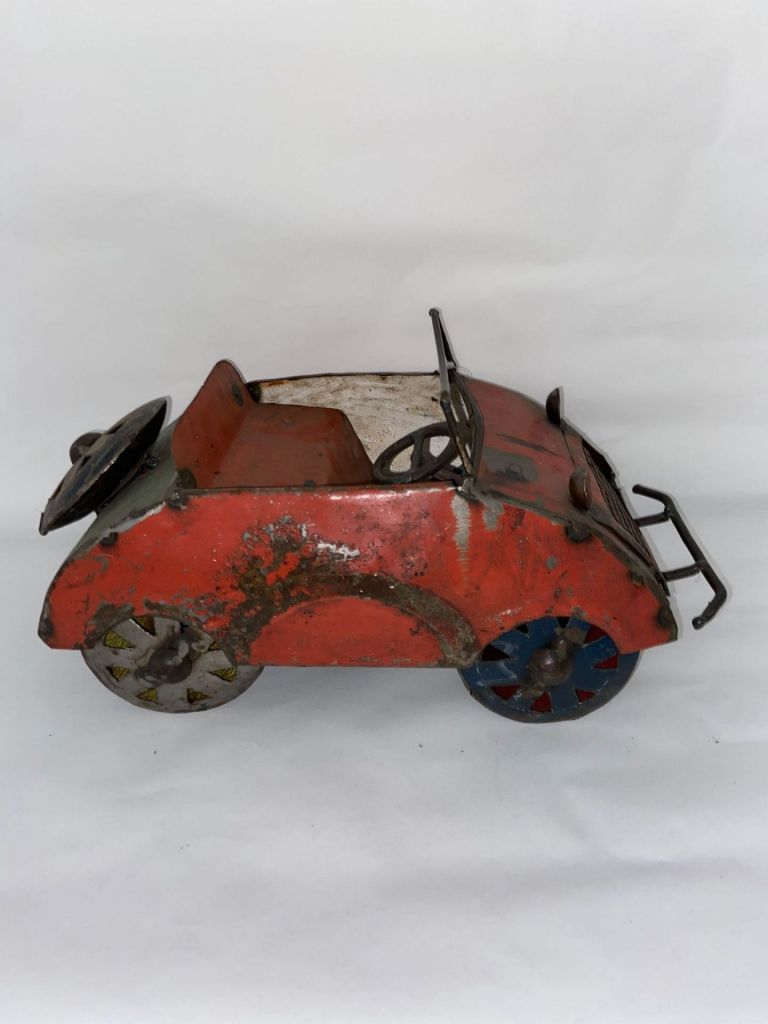 Rode auto blik
